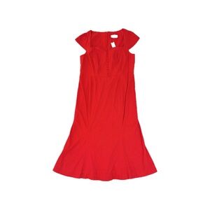 Anthropologie The Cecily Fit & Flare Sweetheart Dress Red Rouge – Plus Size 1X